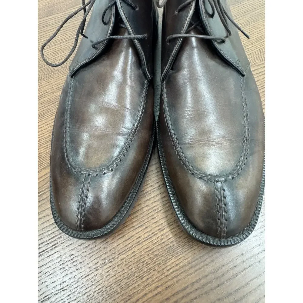 Allen Edmonds Rafael Chukka BROWN Dress Boots Size 11.5D Made In Italy (SH300THR